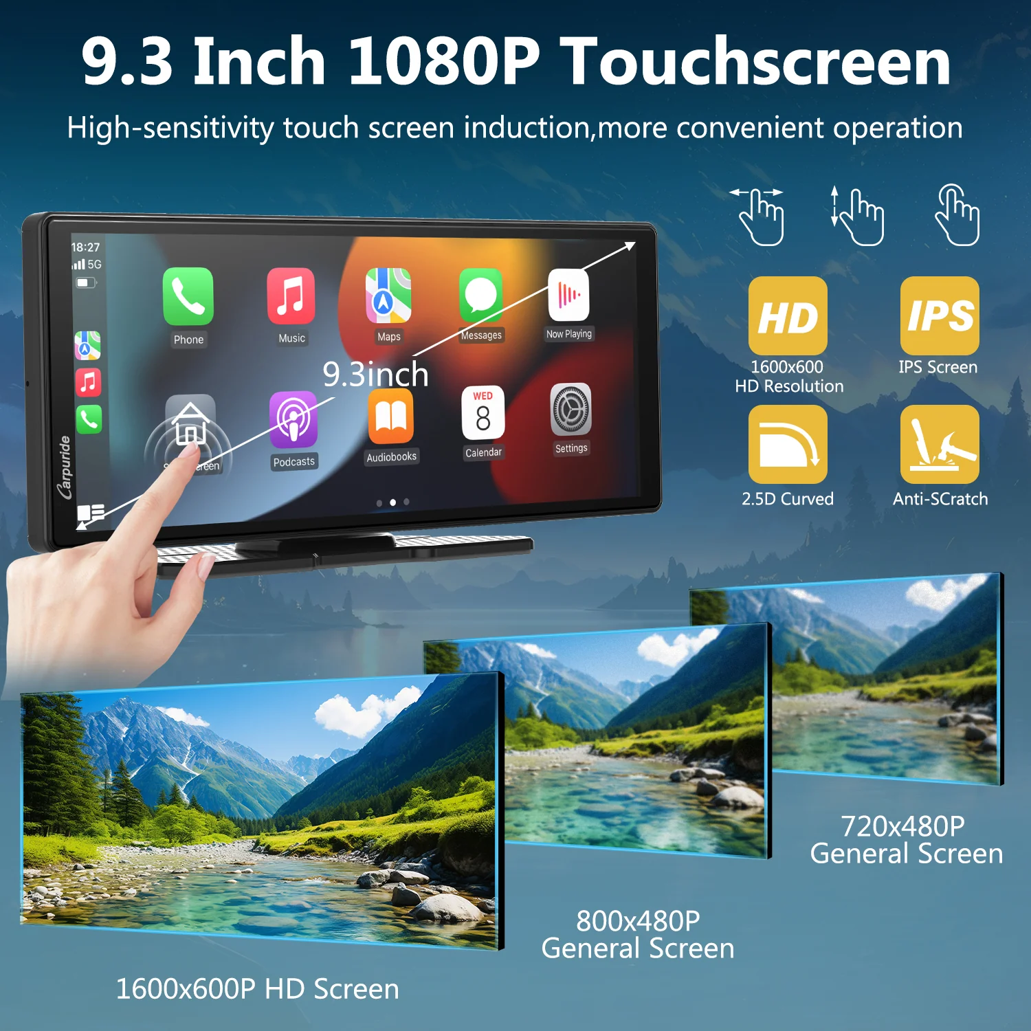CARPURIDE C92 Portable Smart Multimedia Dashboard Console - Image 8