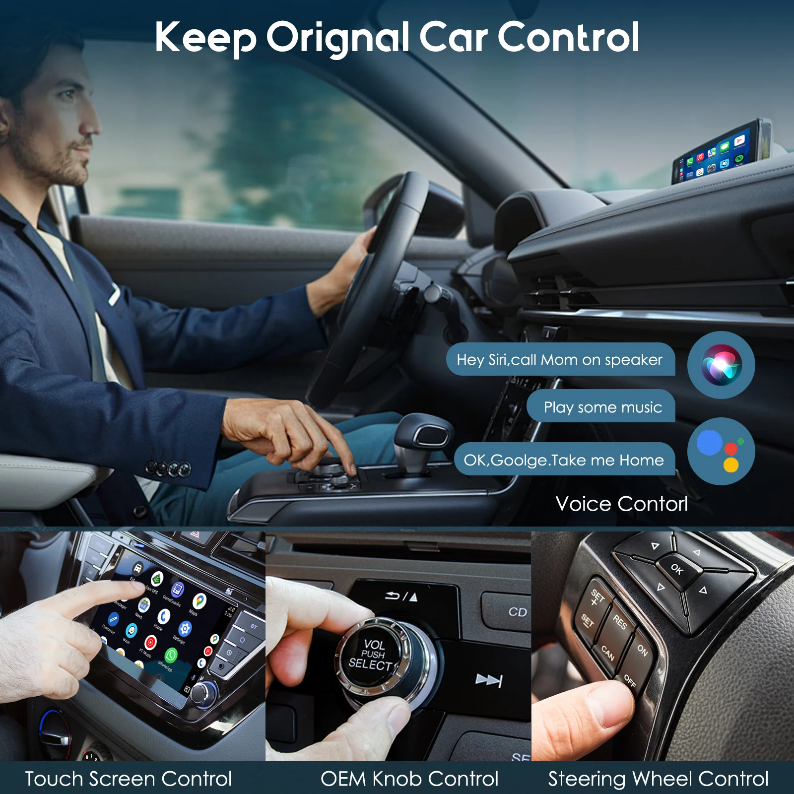 CARPURIDE H02 2-in-1 Magic Box adapter - Wireless CarPlay or Android Auto Adapter - Image 4