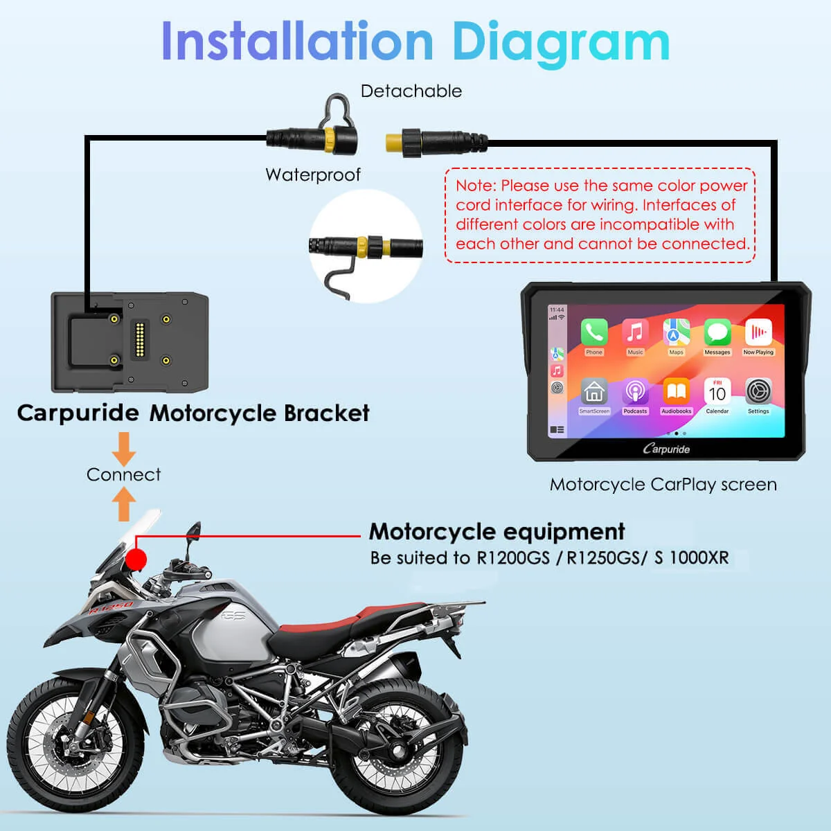 Carpuride Motorcycle Navigation Bracket - Image 9