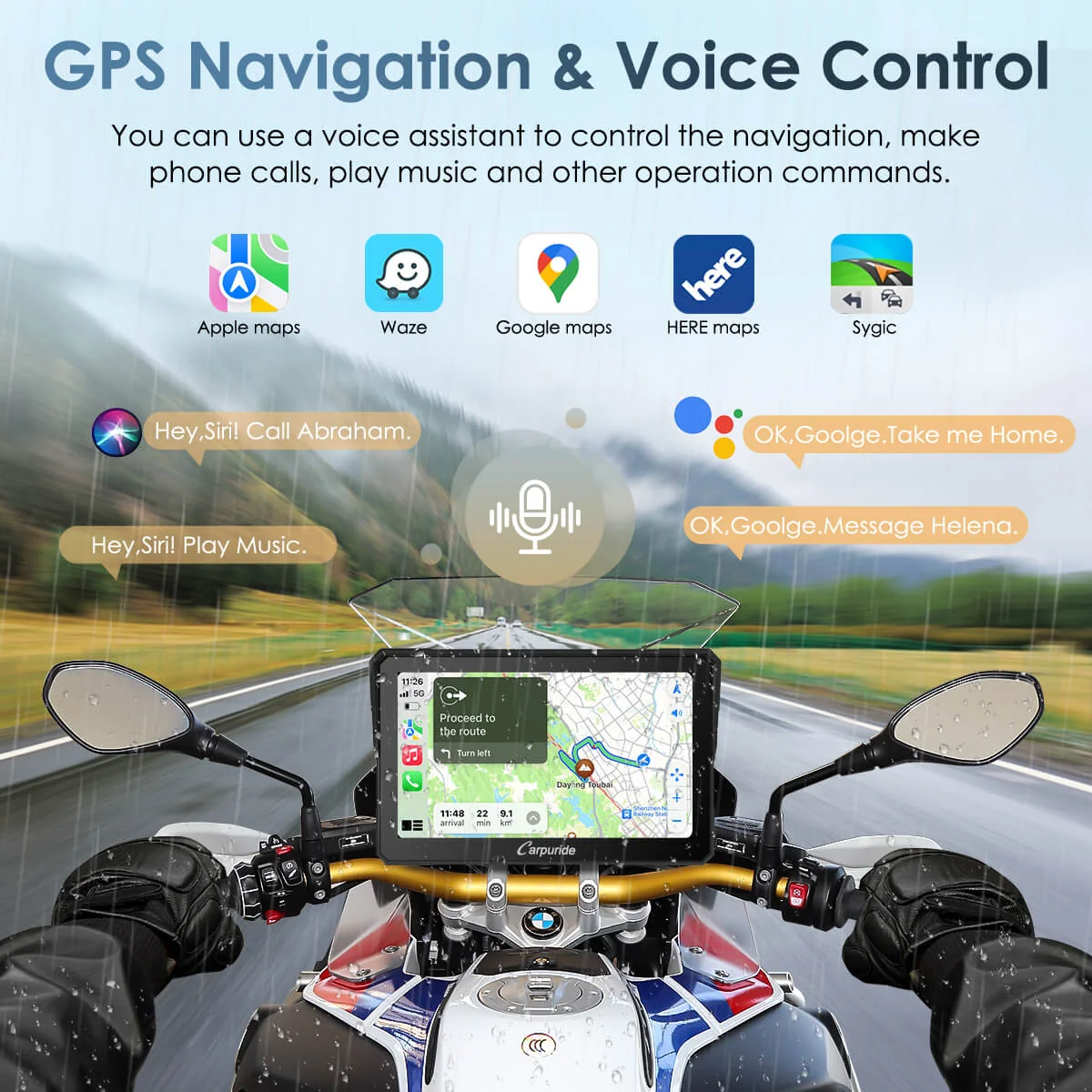 Carpuride W702BS/W502BS - BMW Motorcycle CarPlay with OEM Controller Integration - Image 5