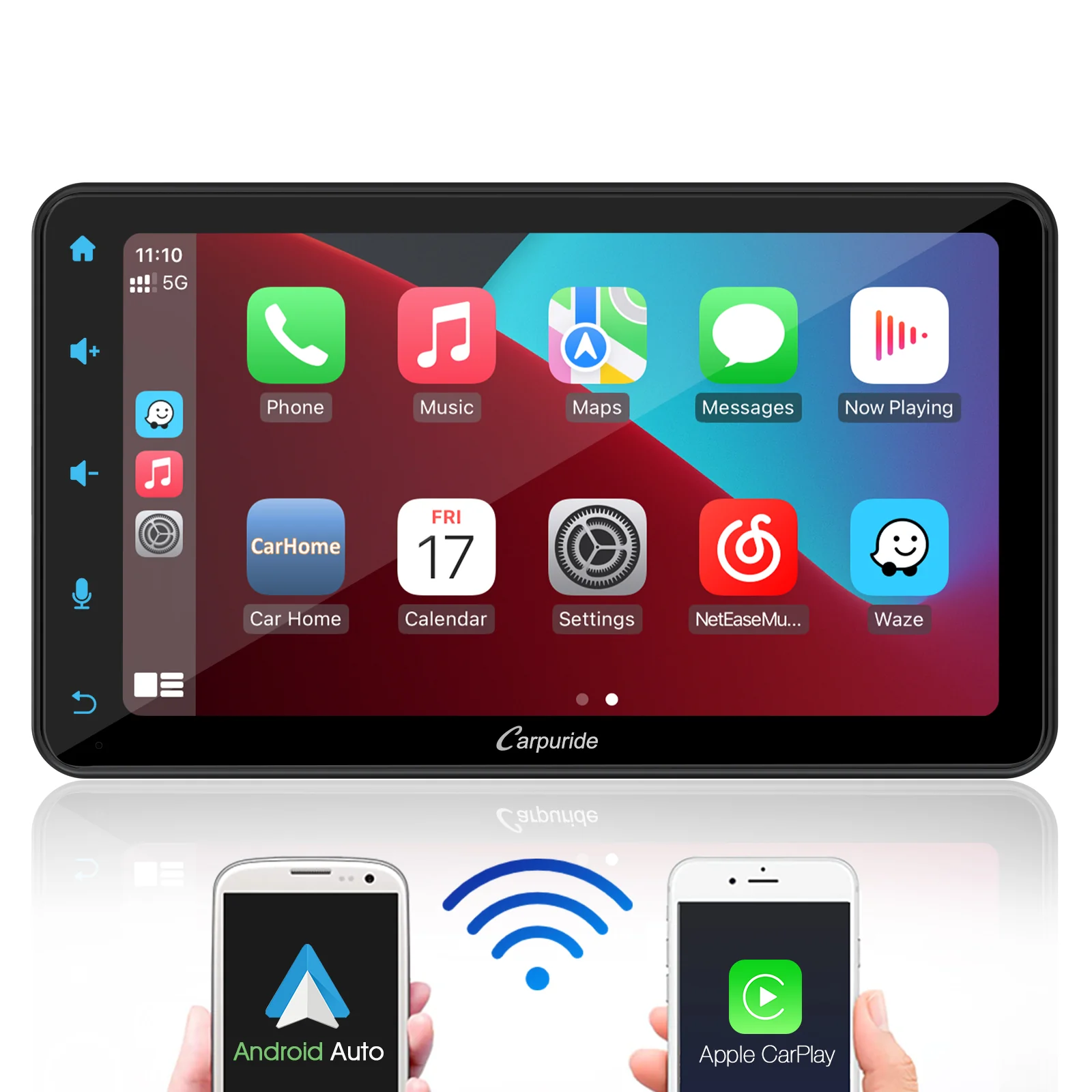 CARPURIDE W707 Wireless Portable Car Stereo