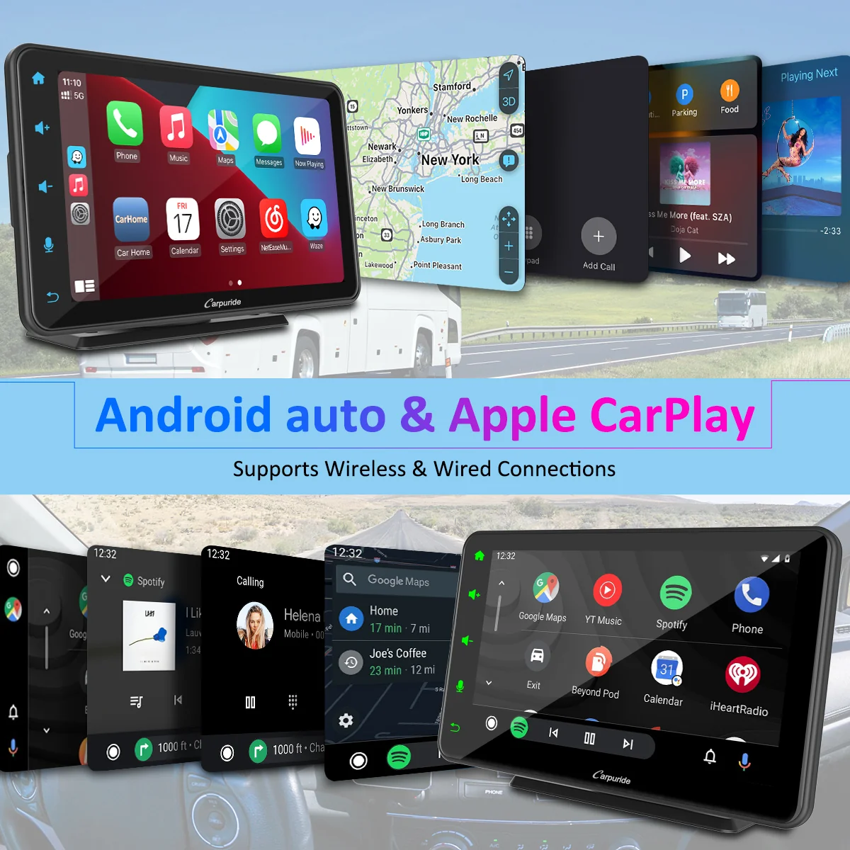 CARPURIDE W707 Wireless Portable Car Stereo - Image 4