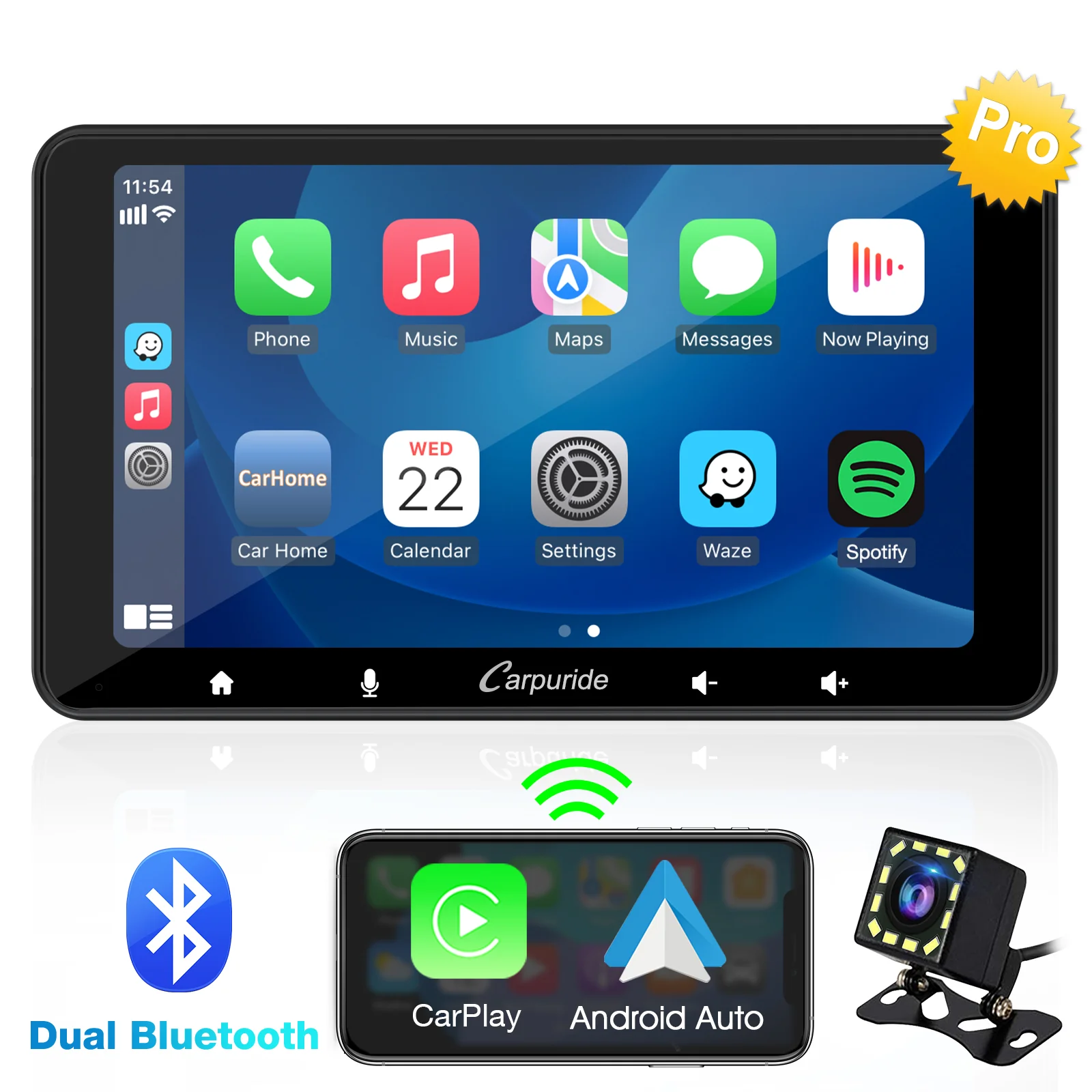 CARPURIDE W708 Wireless Portable Car Stereo - Image 12