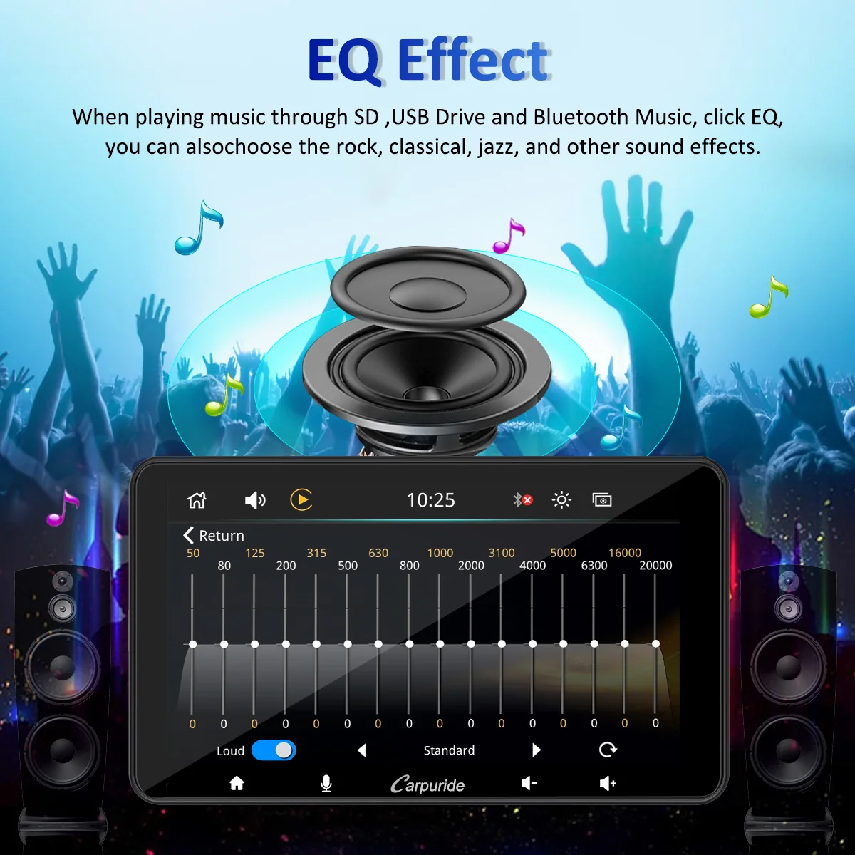 CARPURIDE W708 Wireless Portable Car Stereo - Image 7