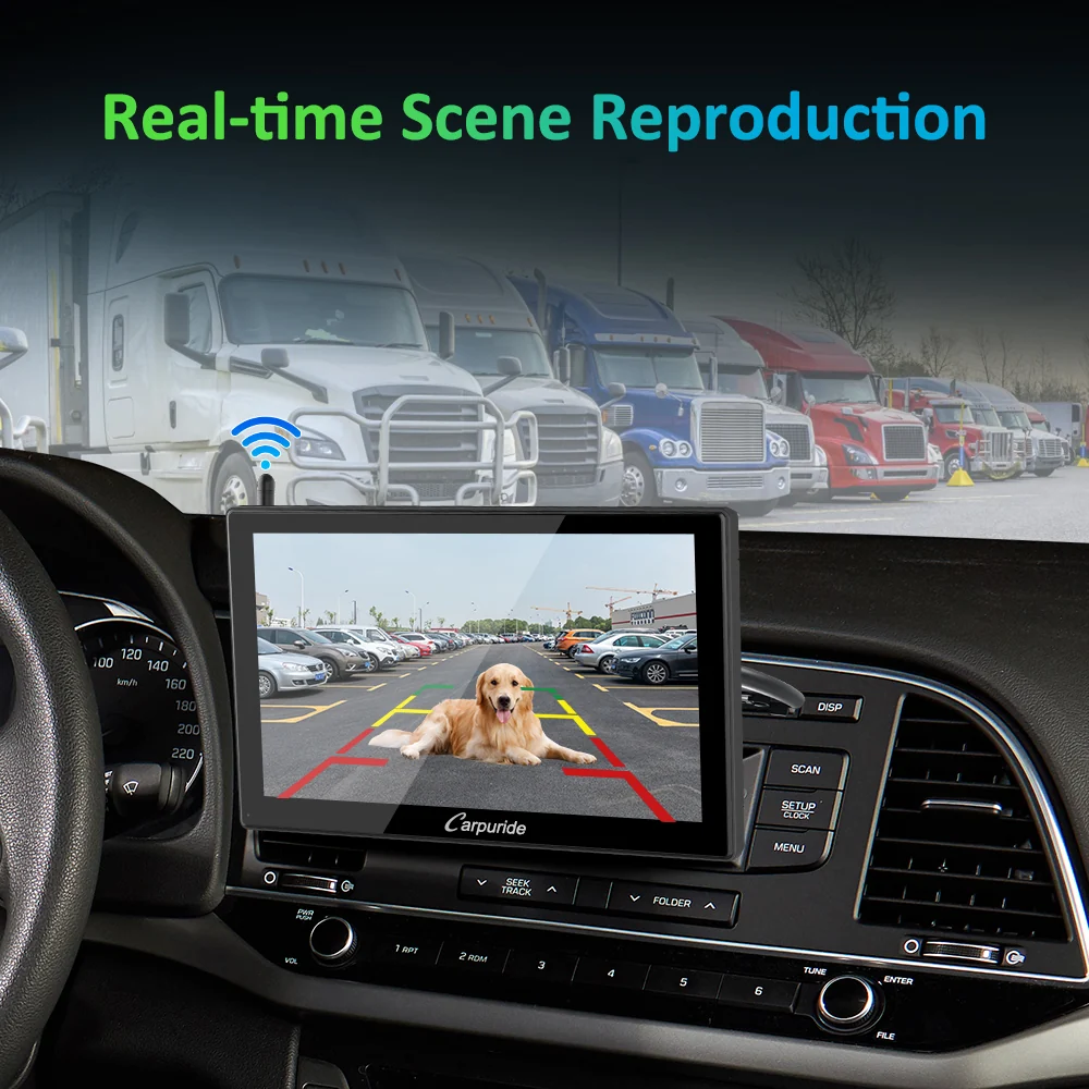 CARPURIDE W901 Portable Smart Multimedia Dashboard Console With WF01 Wireless Rear Camera - Image 10